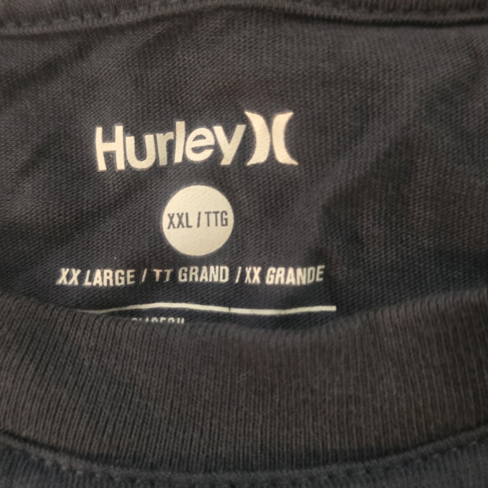 Hurley Men's Dark Gray Tee with Gradient Logo - Picture 2 of 2